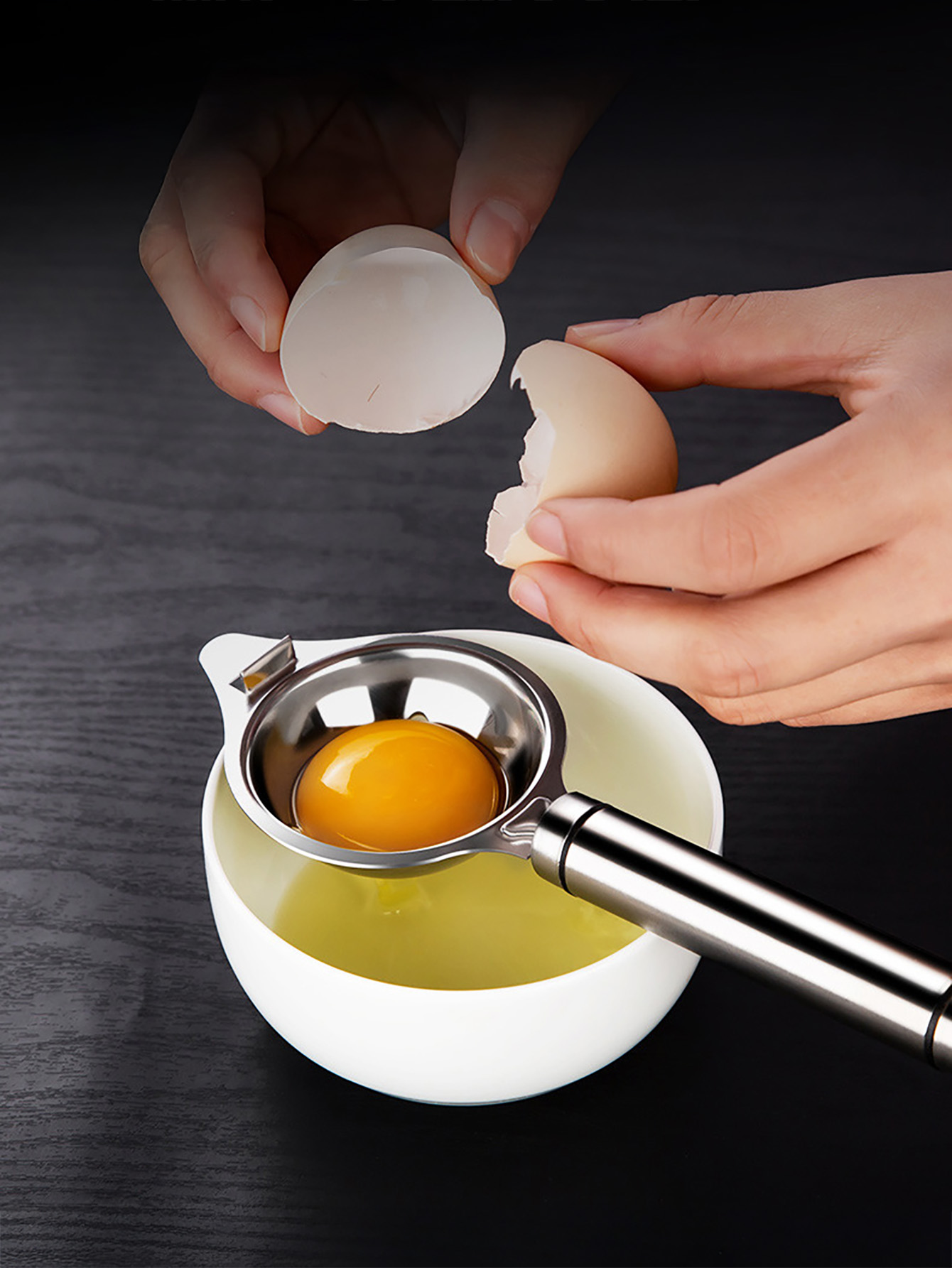 Egg Separator Tool - Stainless Steel Egg Separator Tool -