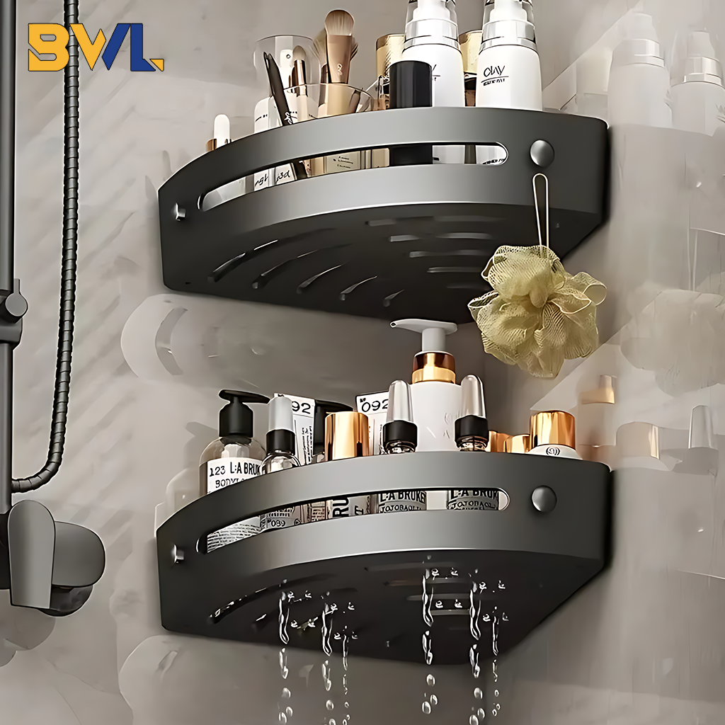 Kitchen Gadgets Storage Ideas - 2PCS Bathroom Shelves Kitchen Storage Organizer