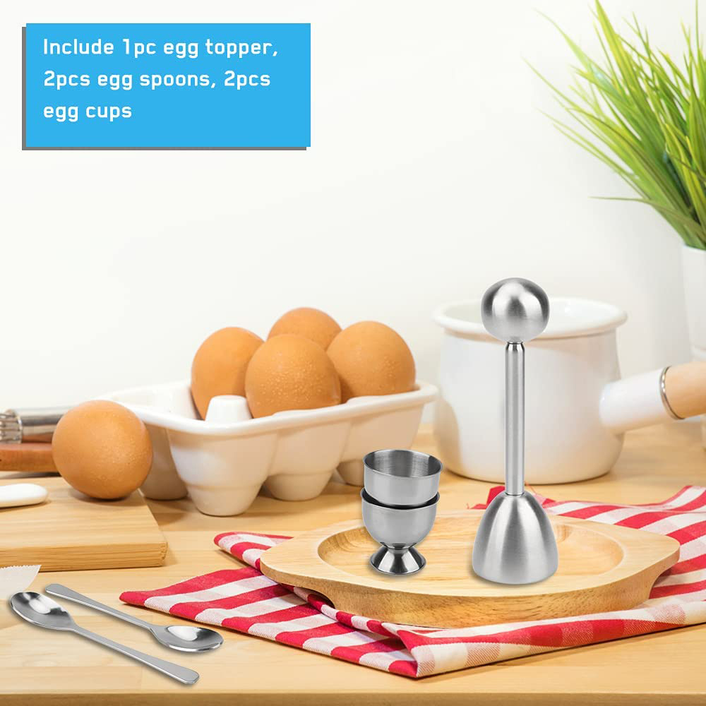 LMETJMA Egg Cracker Topper Set - Egg Separator Tool 评论和价格