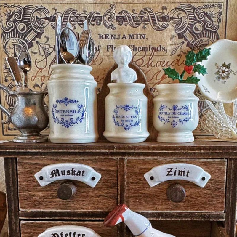 Dollhouse Kitchen Dining Set / - Kitchen Gadgets Storage Ideas 评论和价格
