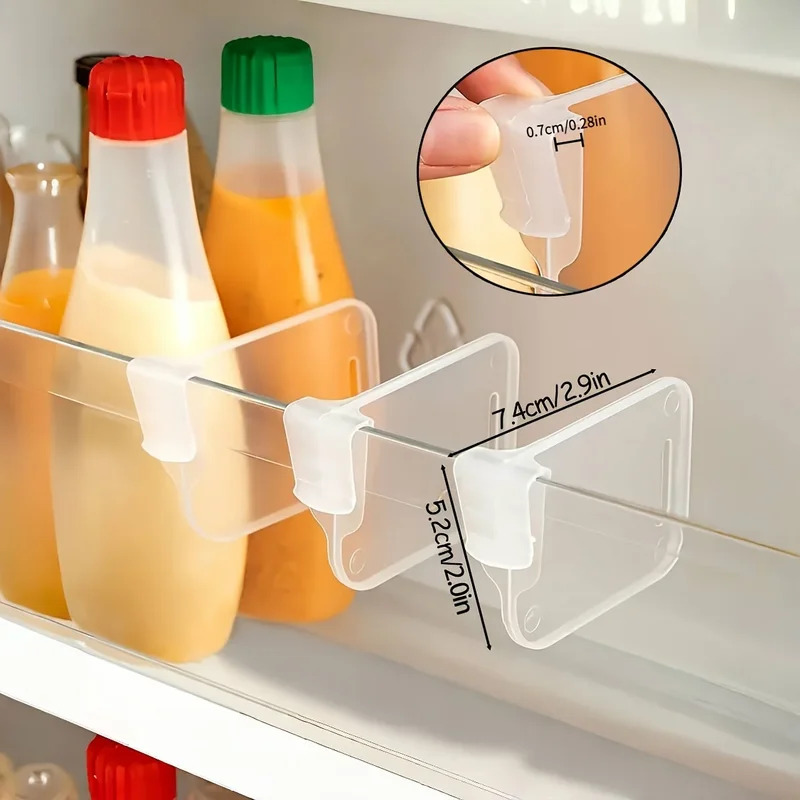 8/16/24PCS Sturdy Clear Refrig - Kitchen Gadgets Storage Ideas 评论和价格