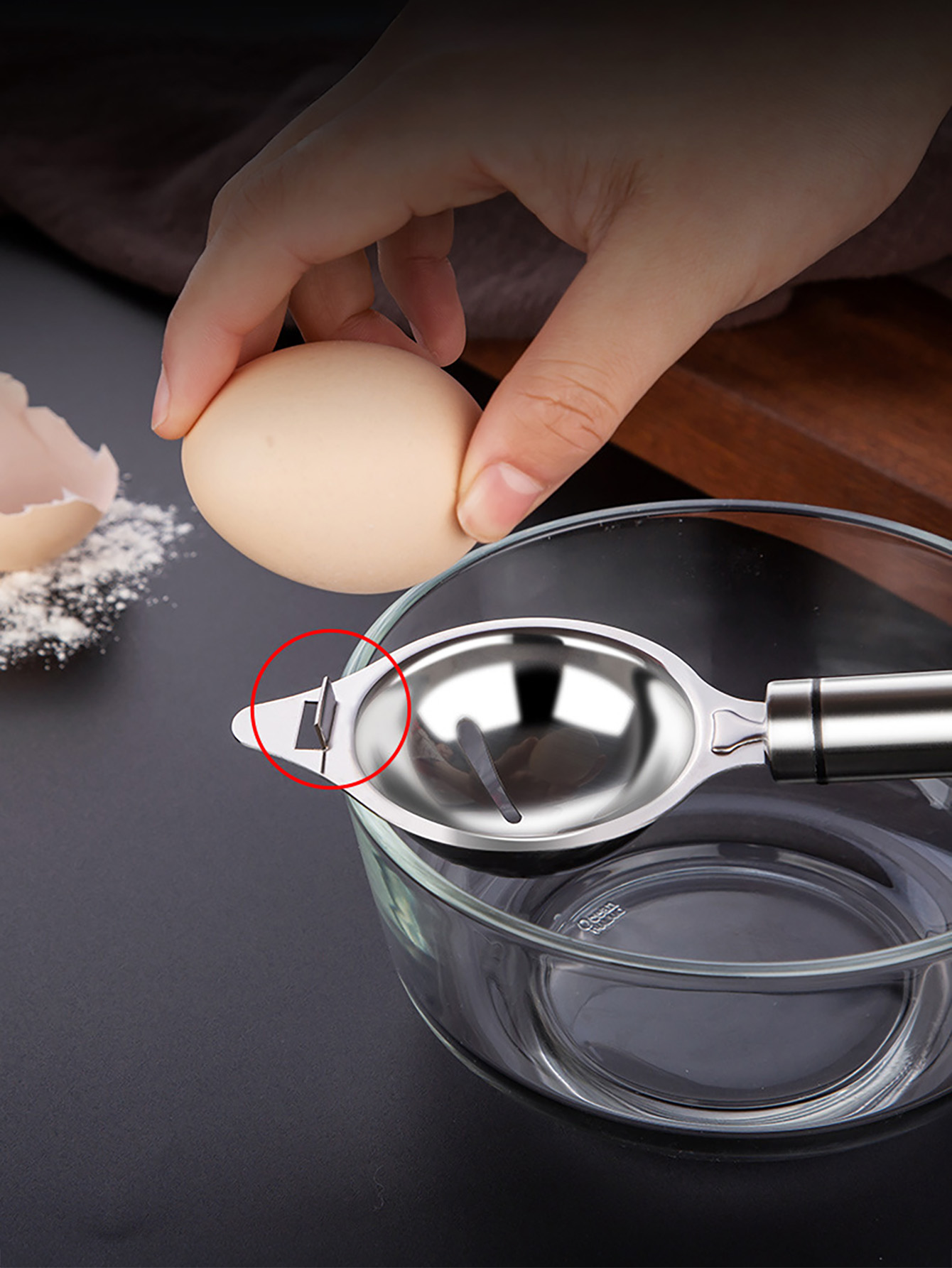Stainless Steel Egg Separator  - Egg Separator Tool 评论和价格