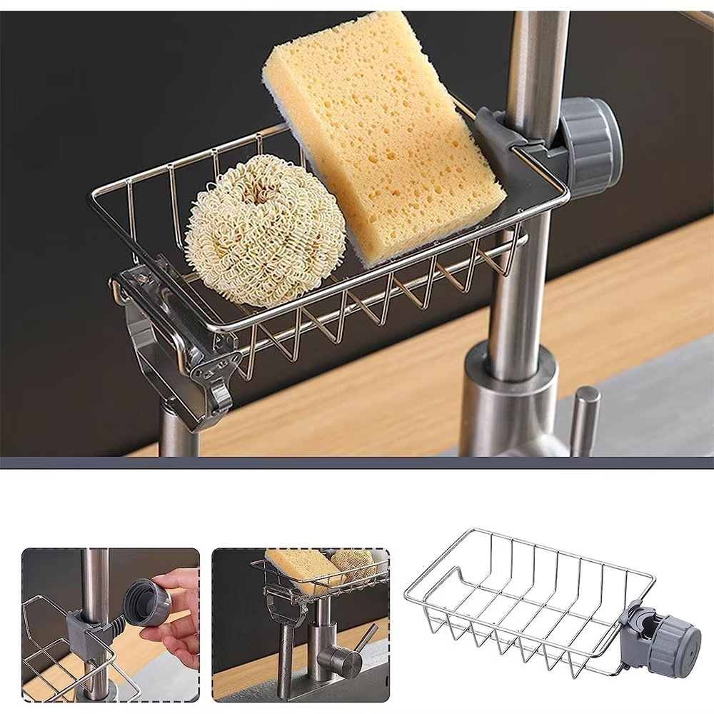 Kitchen Sink Drain Rack Sponge - Kitchen Gadgets Storage Ideas 评论和价格