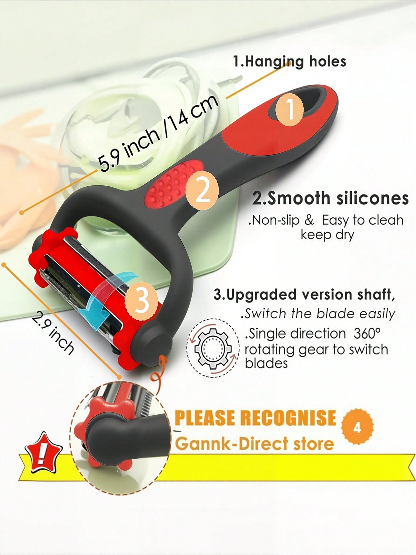 3 In 1 Rotatable Blade Multifu - Kitchen Gadgets I Need 评论和价格
