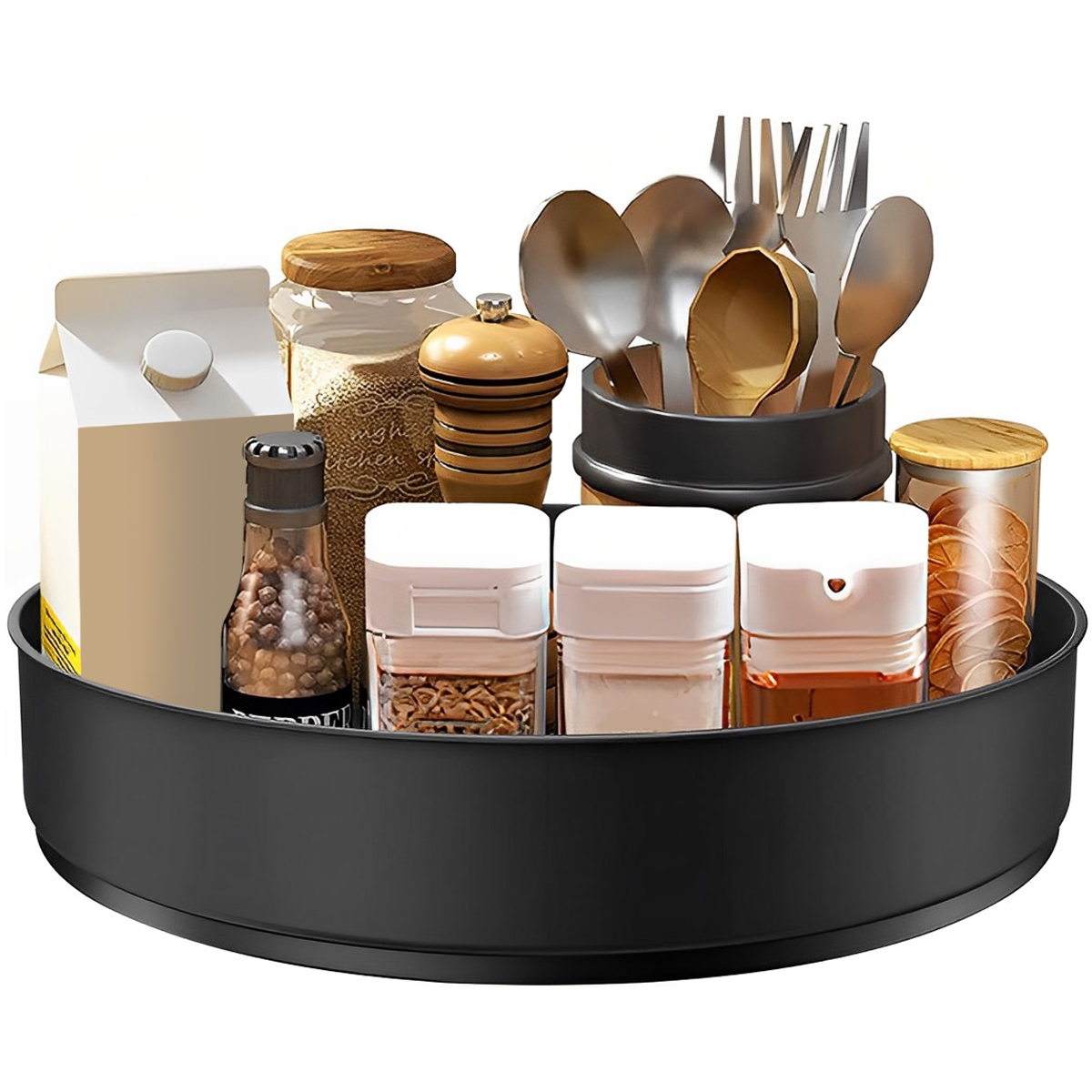 Stainless Steel Layer Turntabl - Kitchen Gadgets Storage Ideas 评论和价格