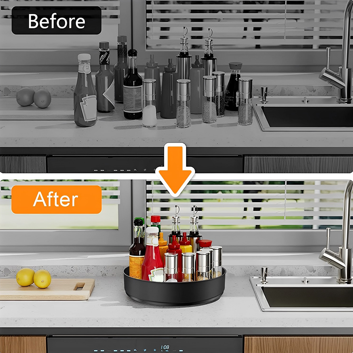 Stainless Steel Layer Turntabl - Kitchen Gadgets Storage Ideas 评论和价格
