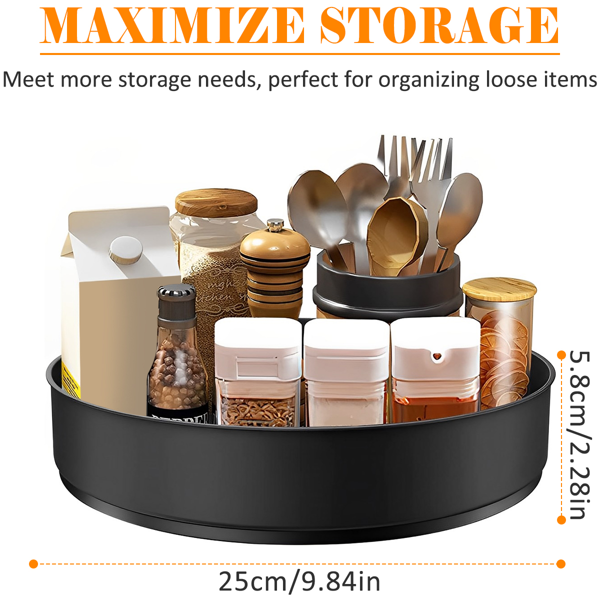Stainless Steel Layer Turntabl - Kitchen Gadgets Storage Ideas 评论和价格