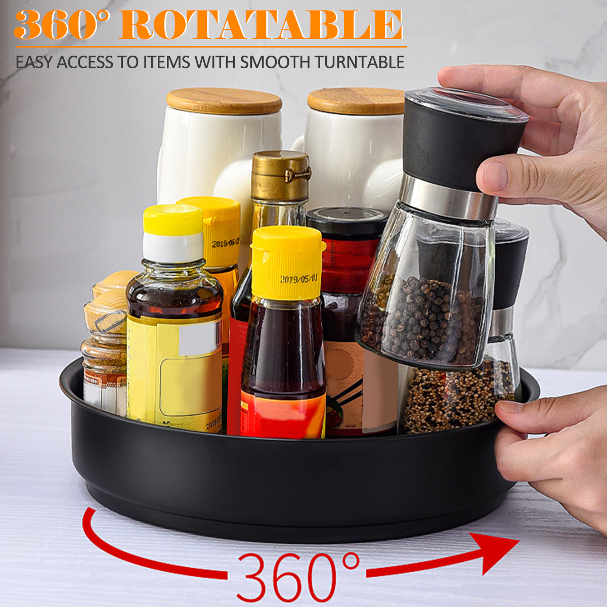 Stainless Steel Layer Turntabl - Kitchen Gadgets Storage Ideas 评论和价格