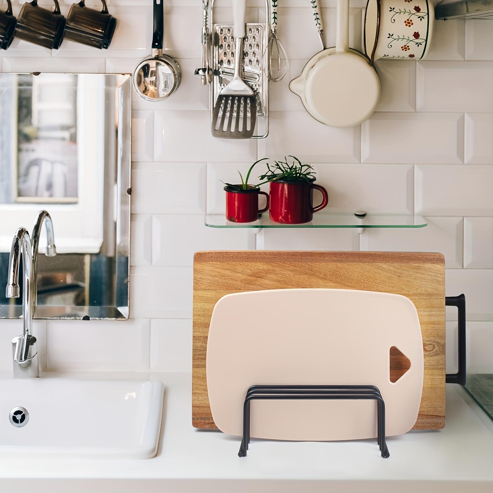 Vegetable Cutting Board Storag - Kitchen Gadgets Storage Ideas 评论和价格